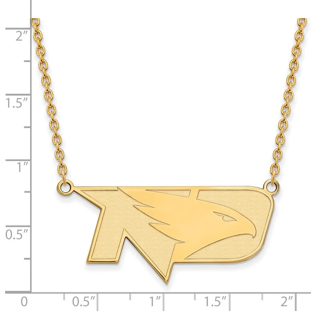 14k Yellow Gold North Dakota Large Pendant Necklace