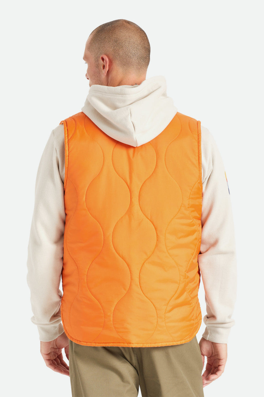 Abraham Reversible Vest - Burnt Orange