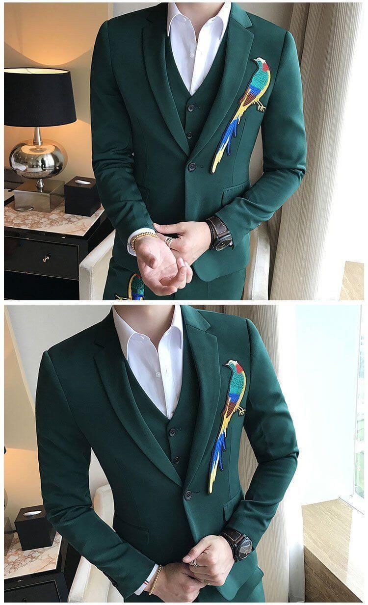 Amazon Parrot Three Piece Suit