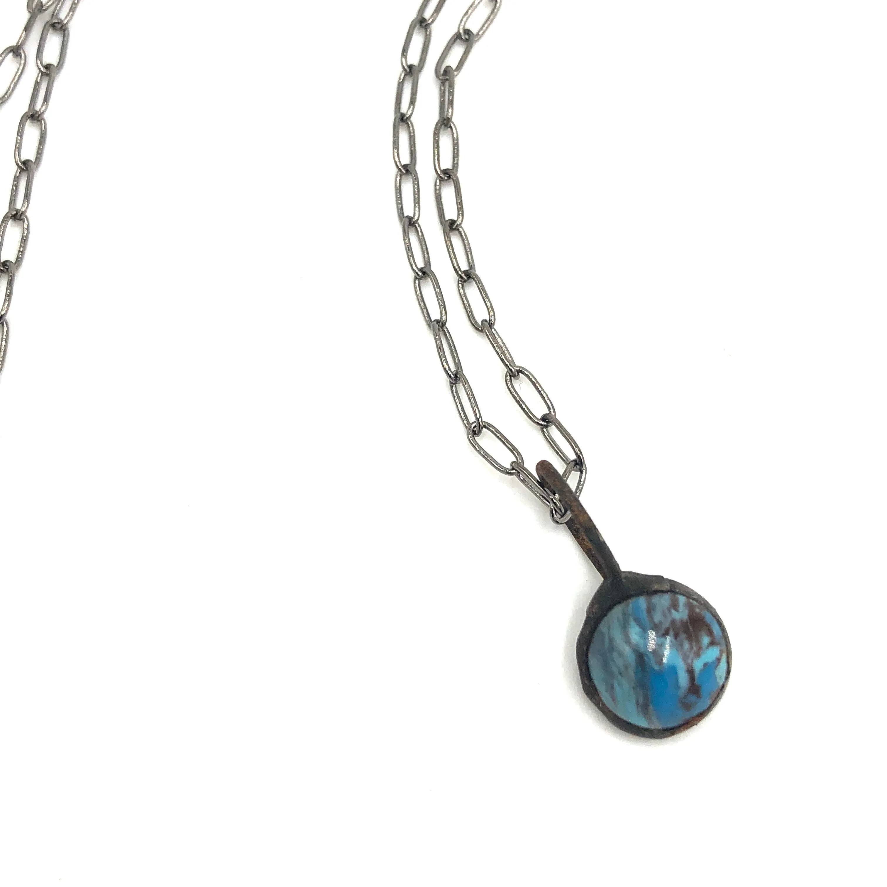 Aqua Micro Mosaic Layering Necklace - Shortie