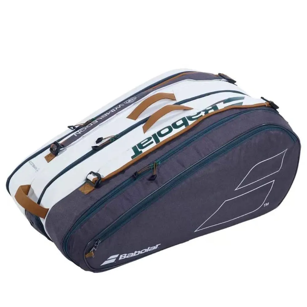 Babolat Pure Wimbledon 12R Tennis Kit Bag (White/Grey)