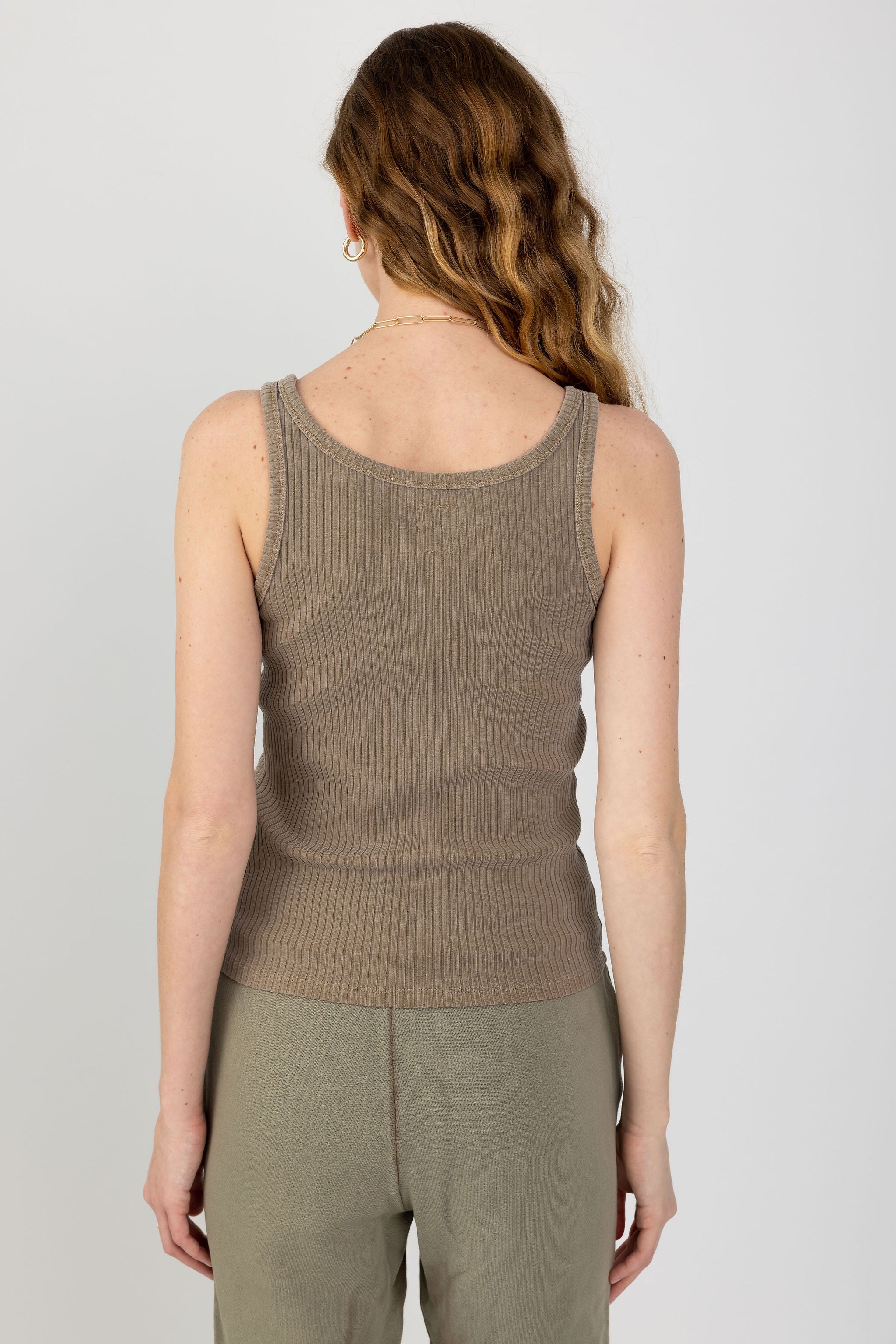 Bell Snap Tank in Pigment Java