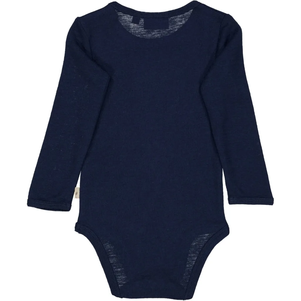 Body Plain Wool LS - navy