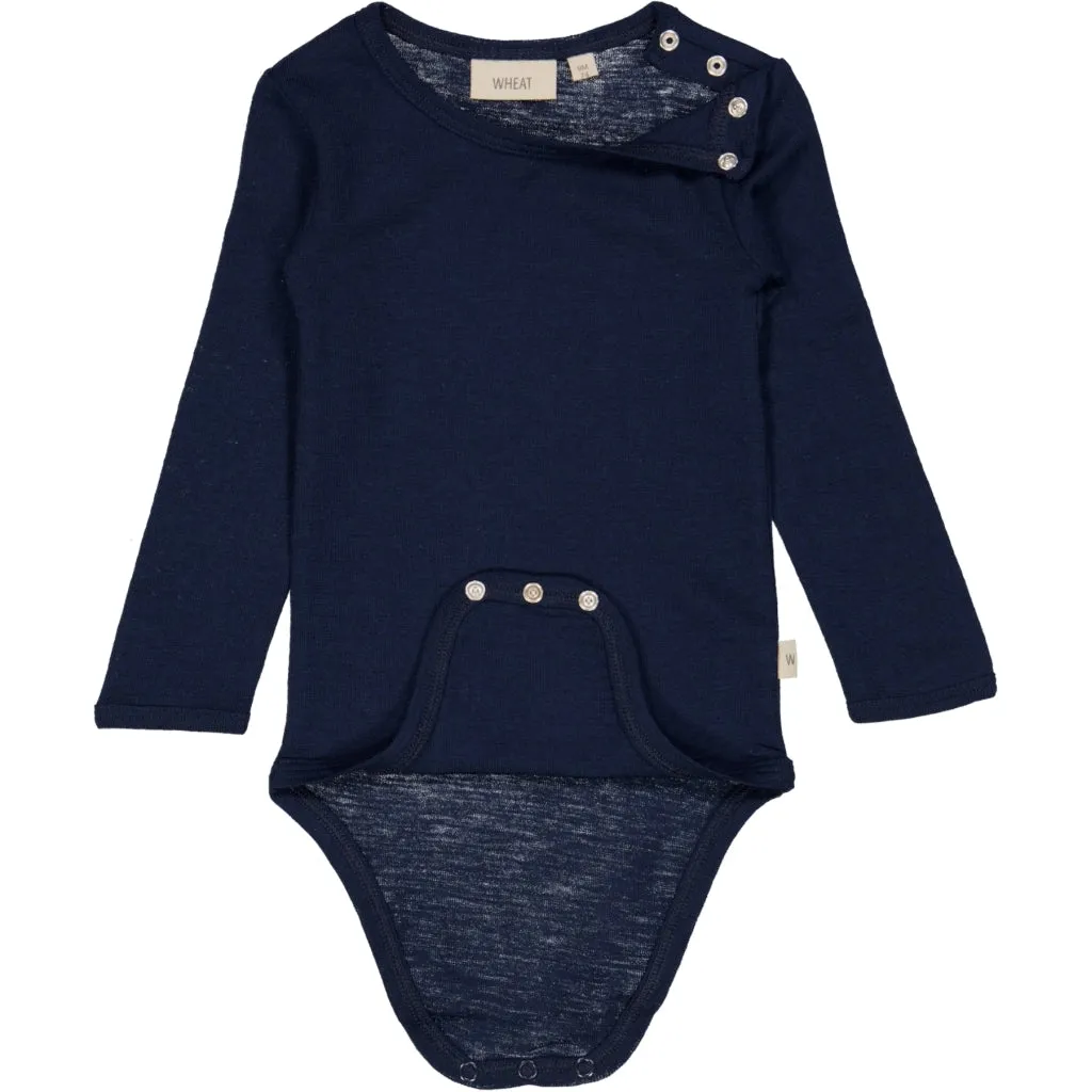 Body Plain Wool LS - navy