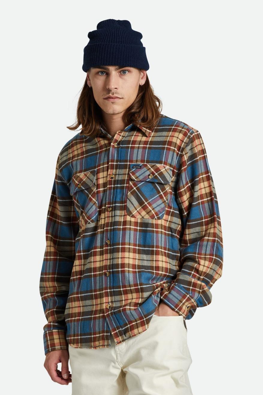 Bowery Flannel - Ocean Blue/Palm Desert/Sand