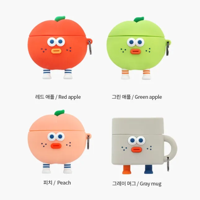 Brunch Brother Cute Fruits Mugs Characters Airpod3 Cases Headset Headphone Accessories Silicone Keyring Accessory Protect Apple 