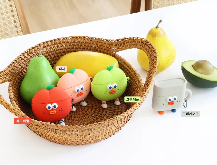 Brunch Brother Cute Fruits Mugs Characters Airpod3 Cases Headset Headphone Accessories Silicone Keyring Accessory Protect Apple 