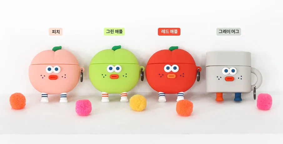 Brunch Brother Cute Fruits Mugs Characters Airpod3 Cases Headset Headphone Accessories Silicone Keyring Accessory Protect Apple 