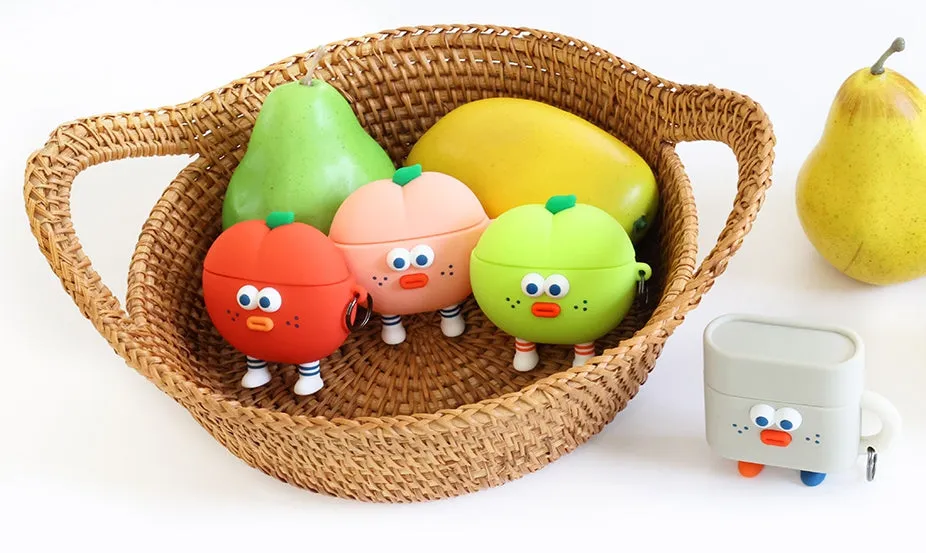 Brunch Brother Cute Fruits Mugs Characters Airpod3 Cases Headset Headphone Accessories Silicone Keyring Accessory Protect Apple 