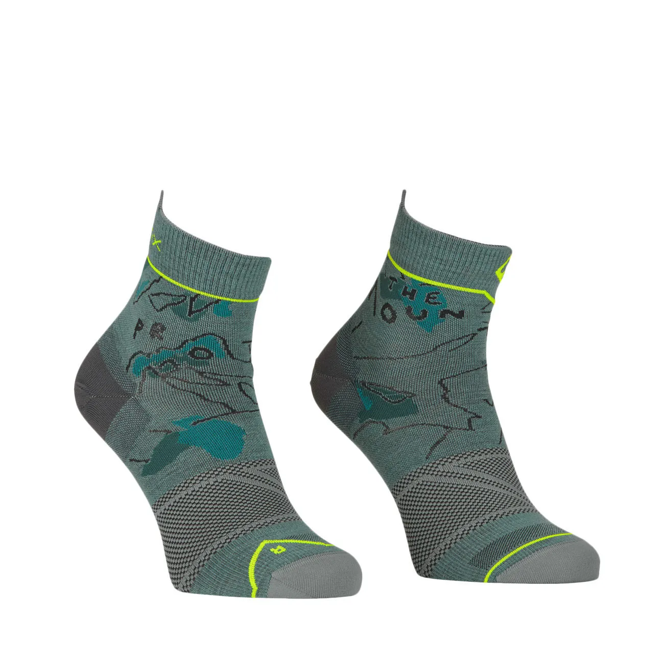 CALZE ALPINE LIGHT QUARTER Unisex Artic Grey