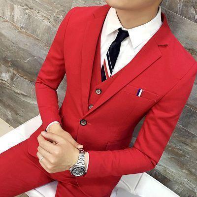 Candy Color Three Piece Suit