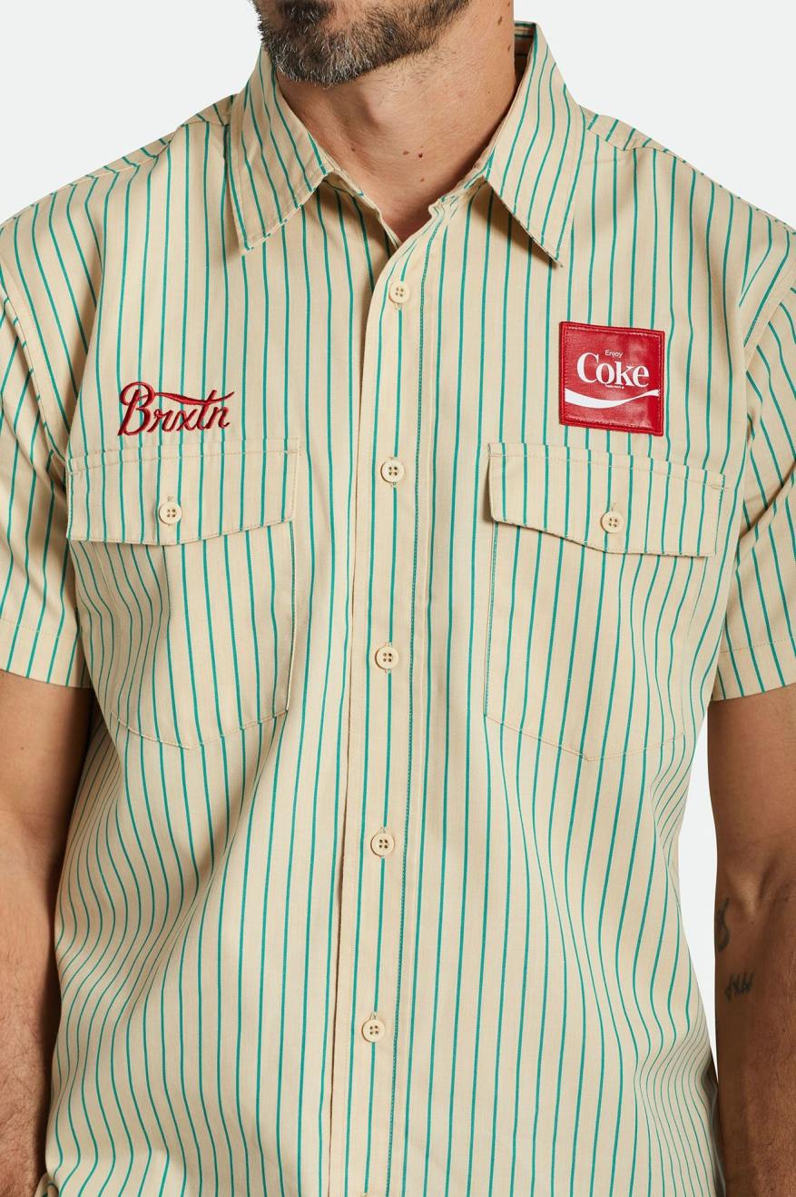 Coca-Cola Delivery Olson S/S Woven - Tan