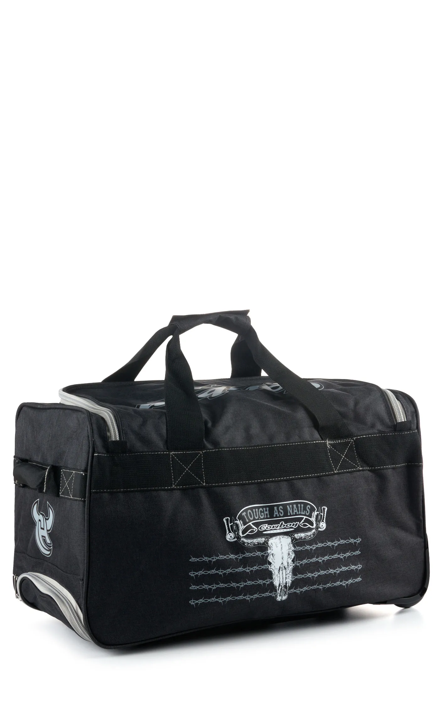 Cowboy Hardware Charcoal and Black Tough As Nails 18" Inch Rolling Gear Bag