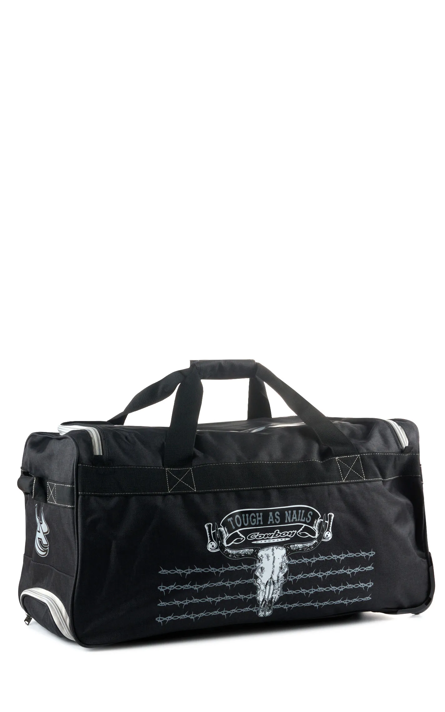 Cowboy Hardware Charcoal and Black Tough As Nails 26" Inch Rolling Gear Bag