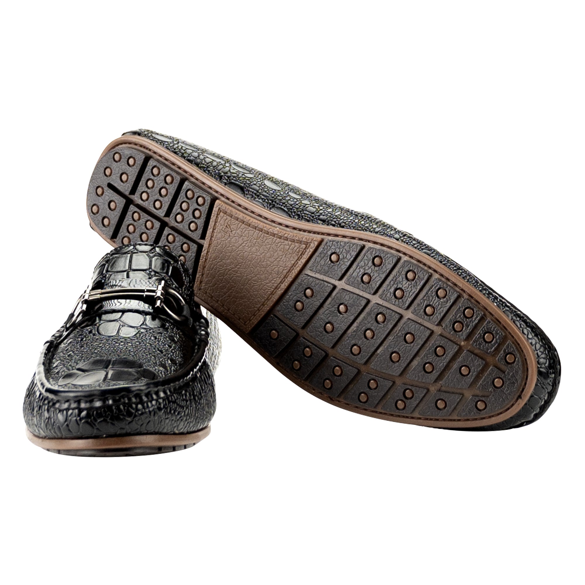 Crocodile Patterned Moccasins