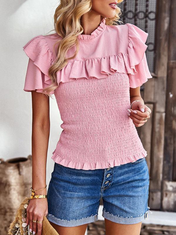 Elegant Ruffled Summer Top