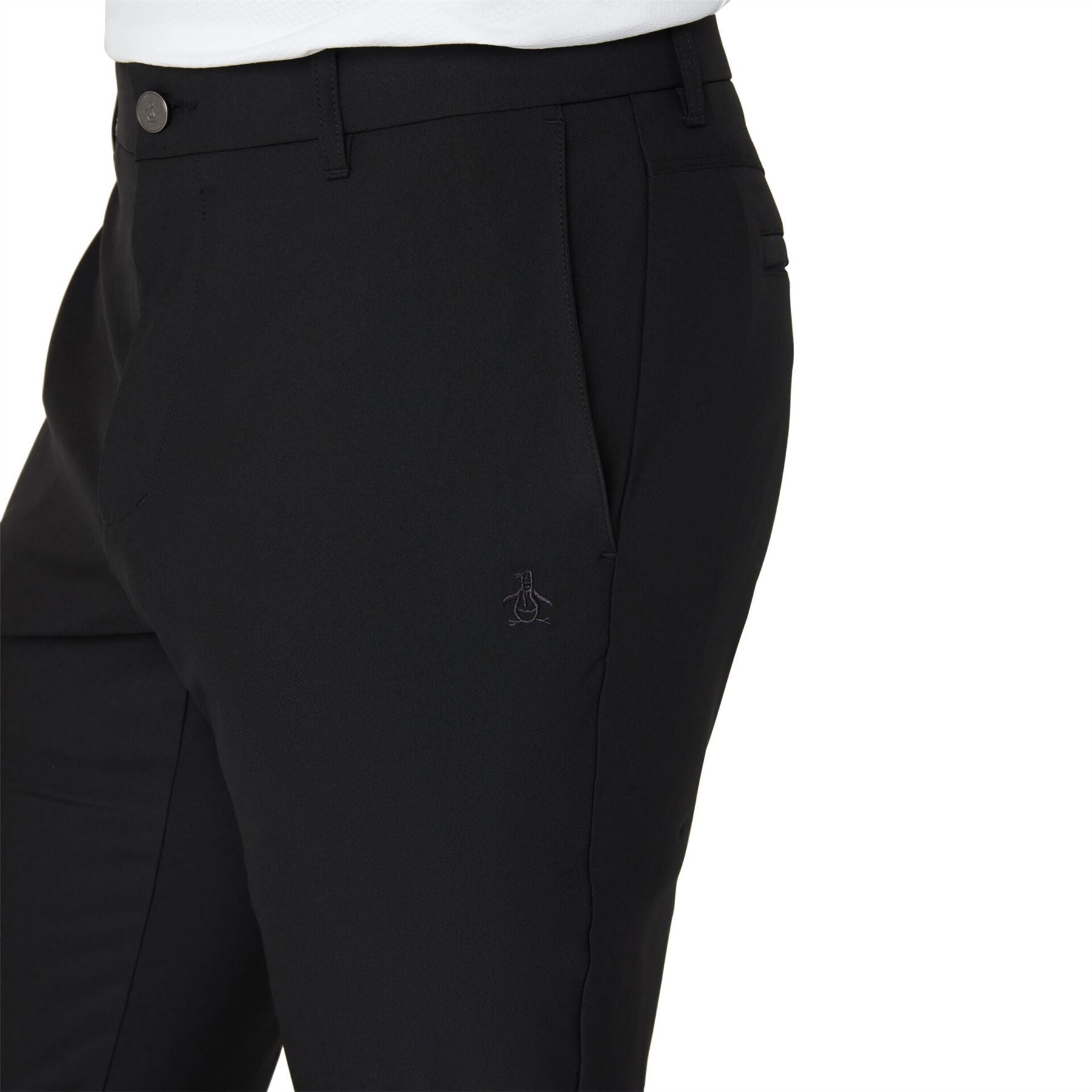 Flat Front Technical Jogger Trousers Caviar Black - SS24