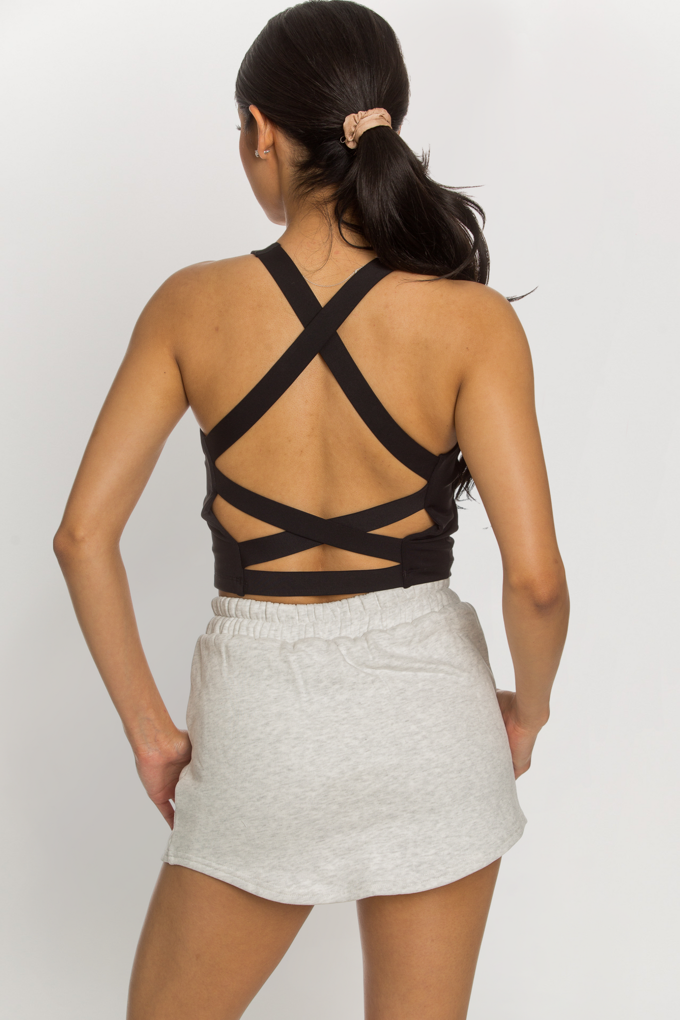 Gold Hinge Criss Cross Back Tank