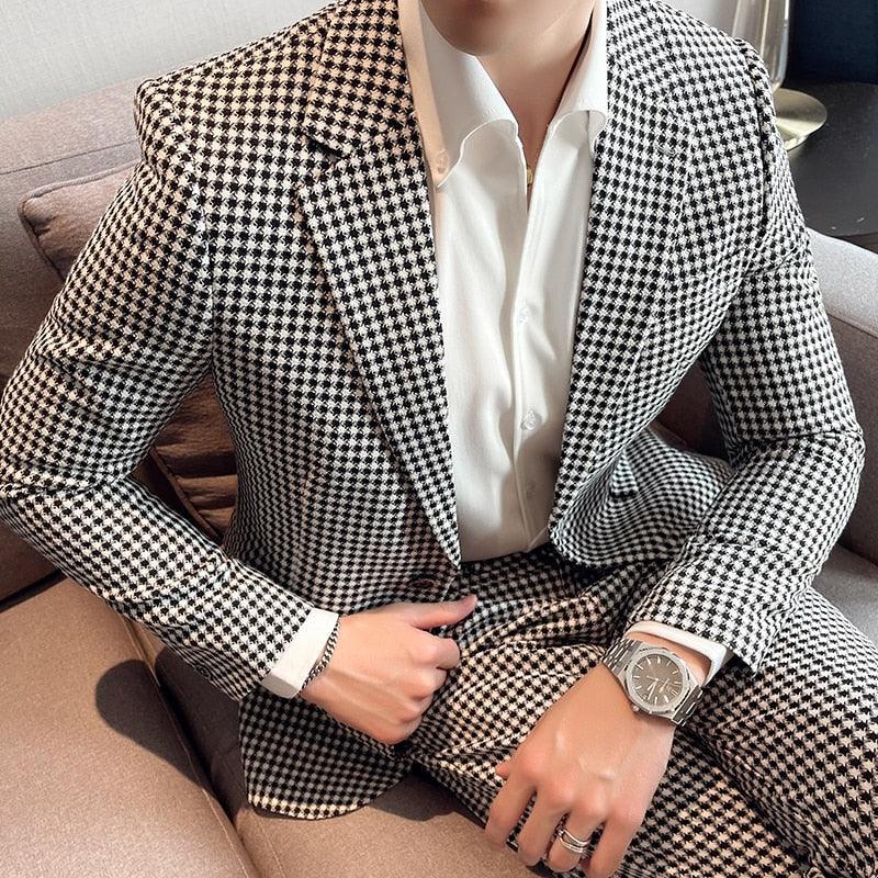 Houndstooth Prom Suit