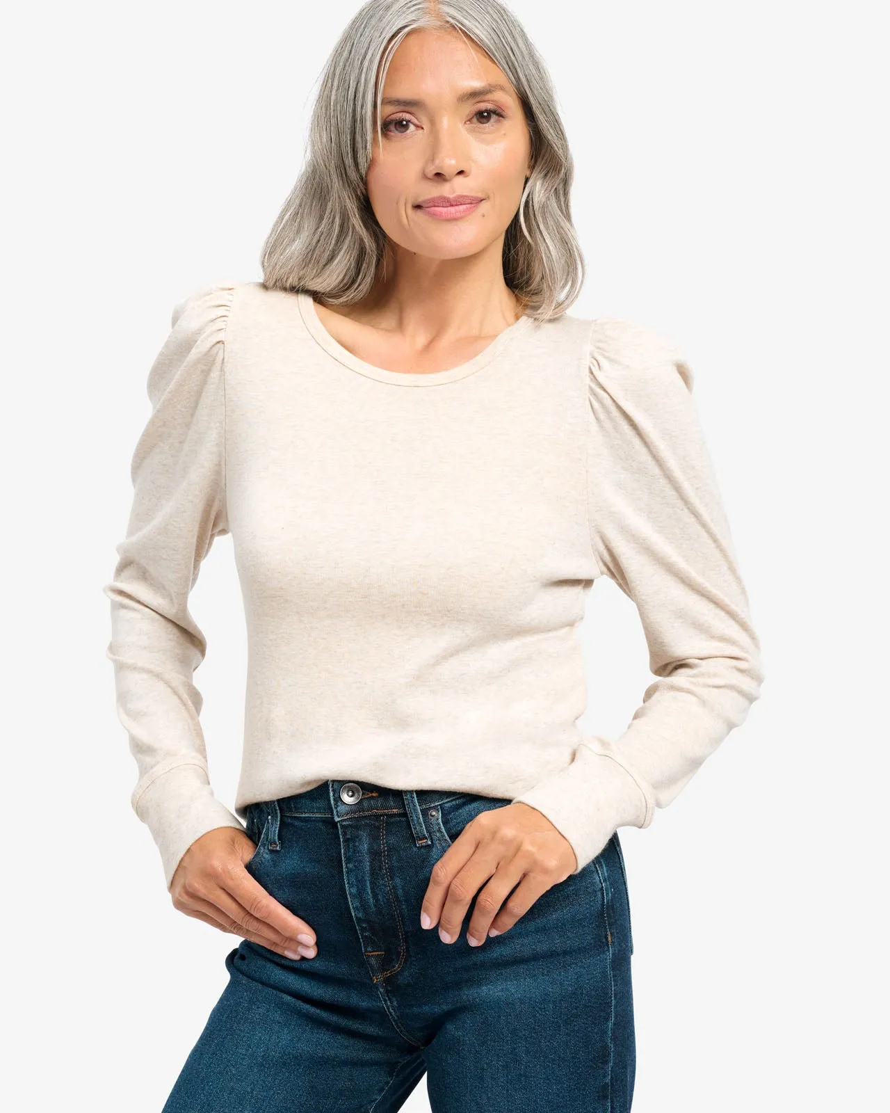 Ingrid Classic Layering Knit Long Sleeve Tee