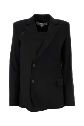 Jw Anderson Black Stretch Wool Blazer