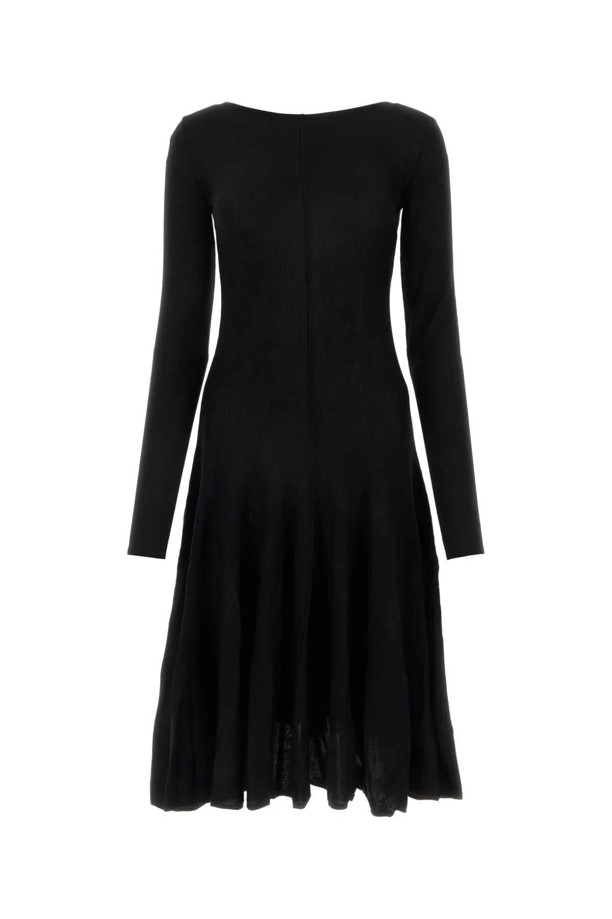 Khaite Black Wool Dress