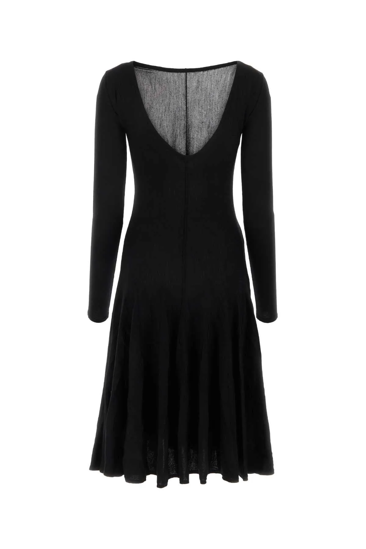 Khaite Black Wool Dress