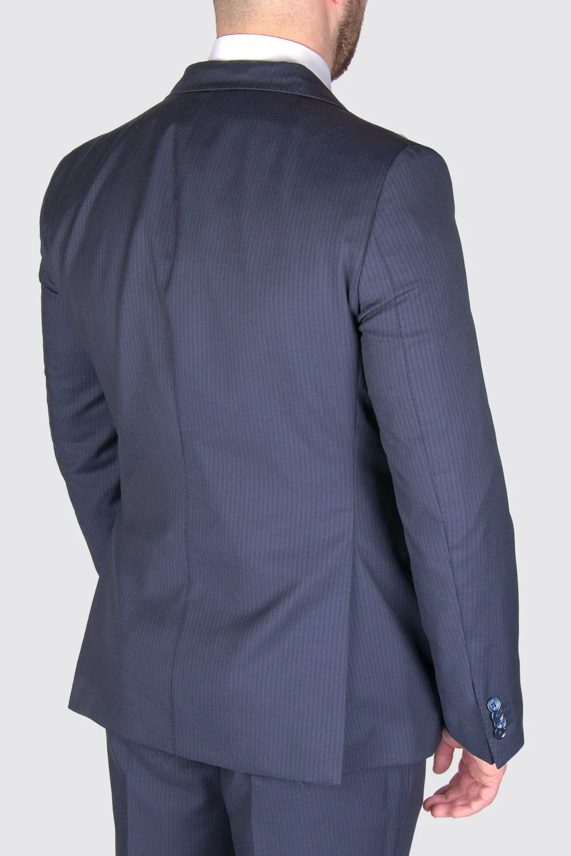 L.B.M. 1911 Wool Suit Navy/Charcoal