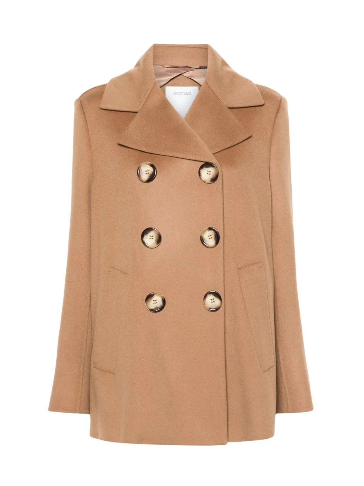 LIVORNO wool peacoat, camel