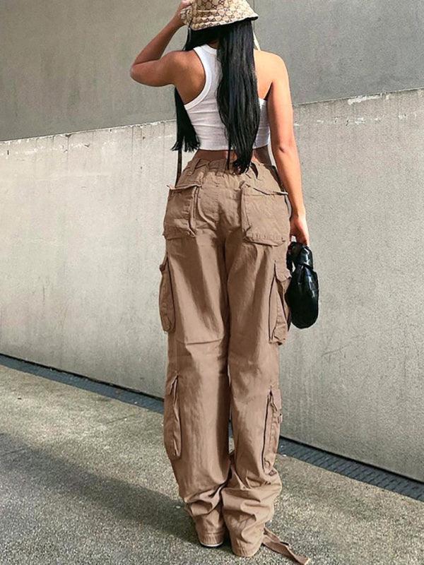 Loose Wide Leg Women Cargo Pants