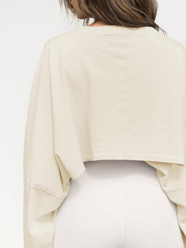 Loose Women Crop Sweatshirt