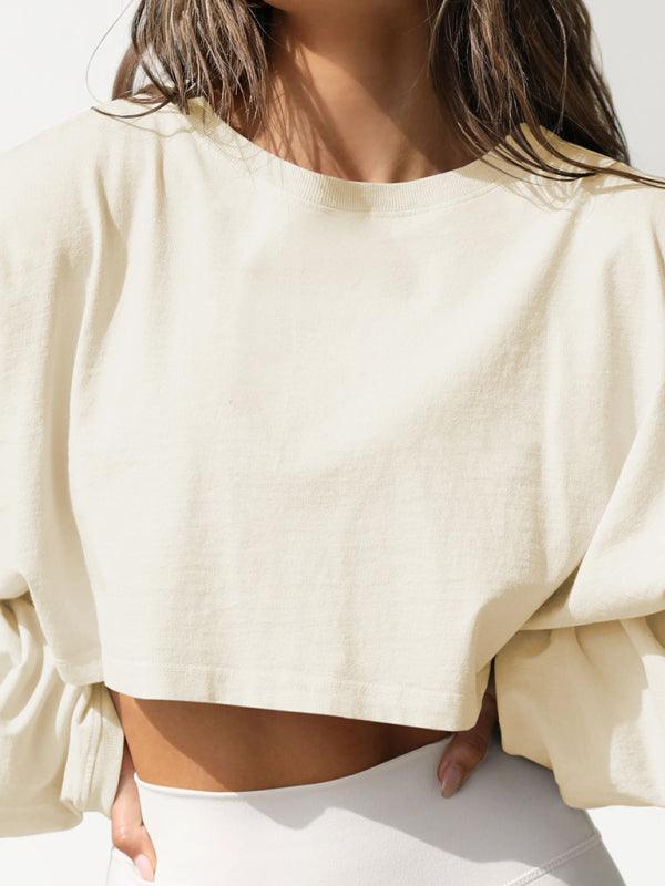 Loose Women Crop Sweatshirt