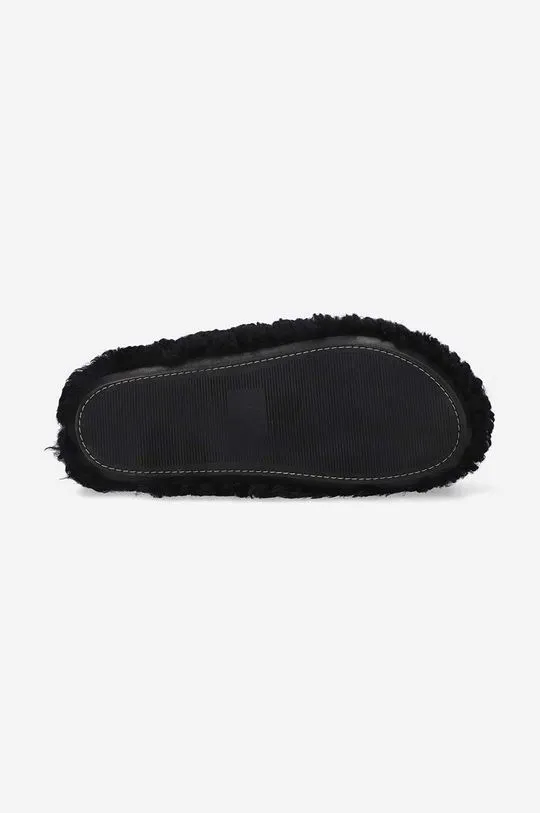 Marni wool sliders Sabot black color