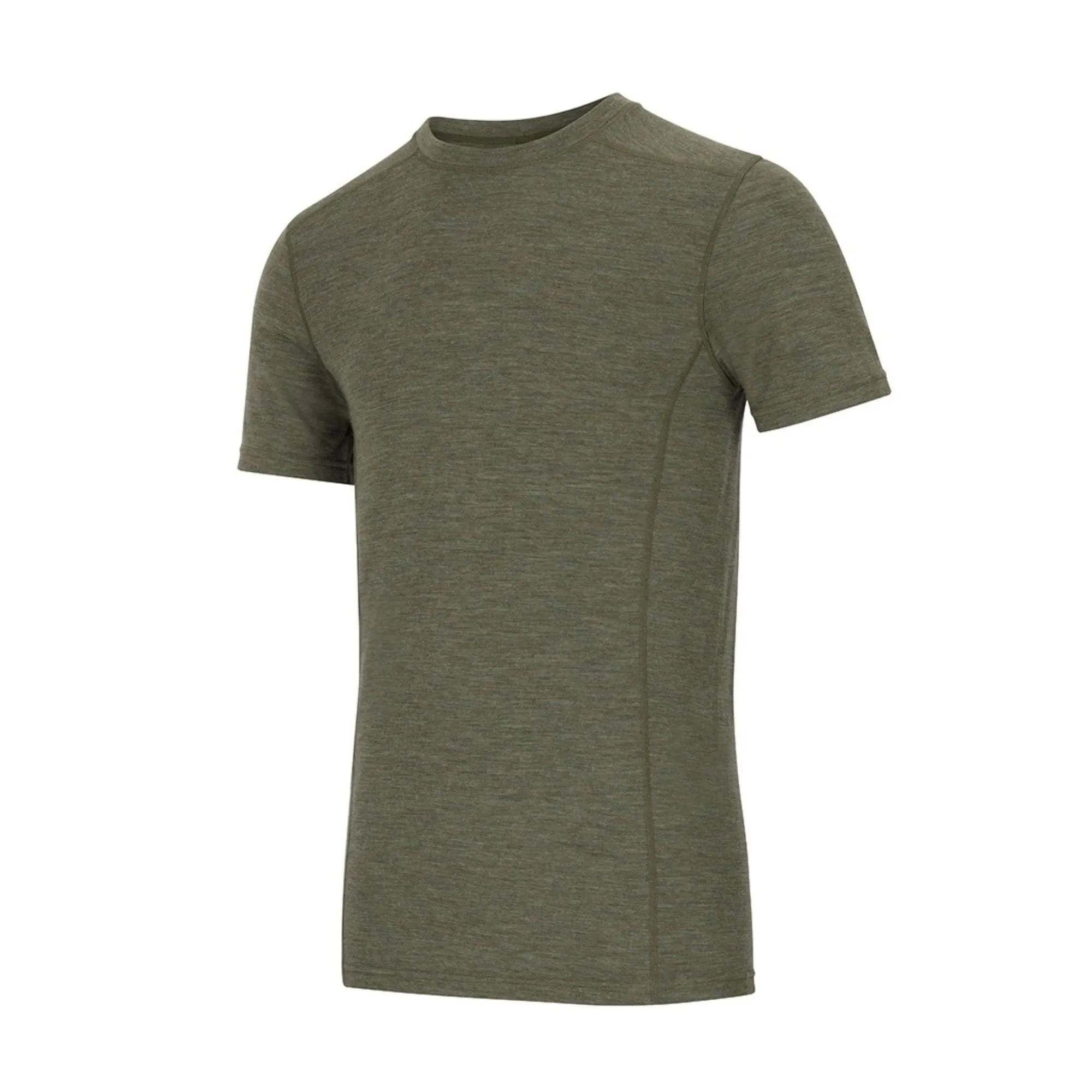 Mens Merino Wool Short Sleeved Base Layer Top