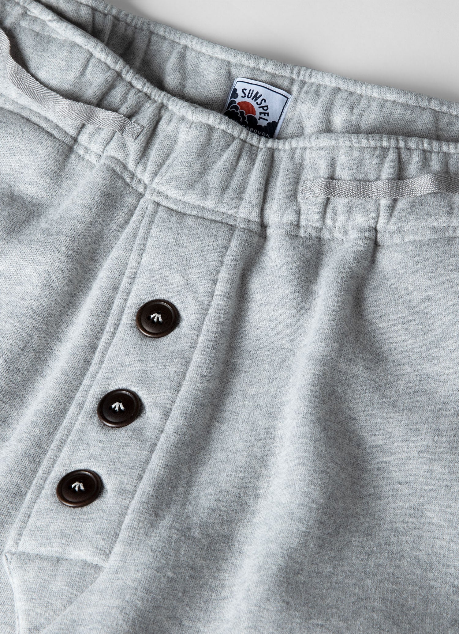 Men's Sunspel x Nigel Cabourn Sweatpant in Light Grey Melange