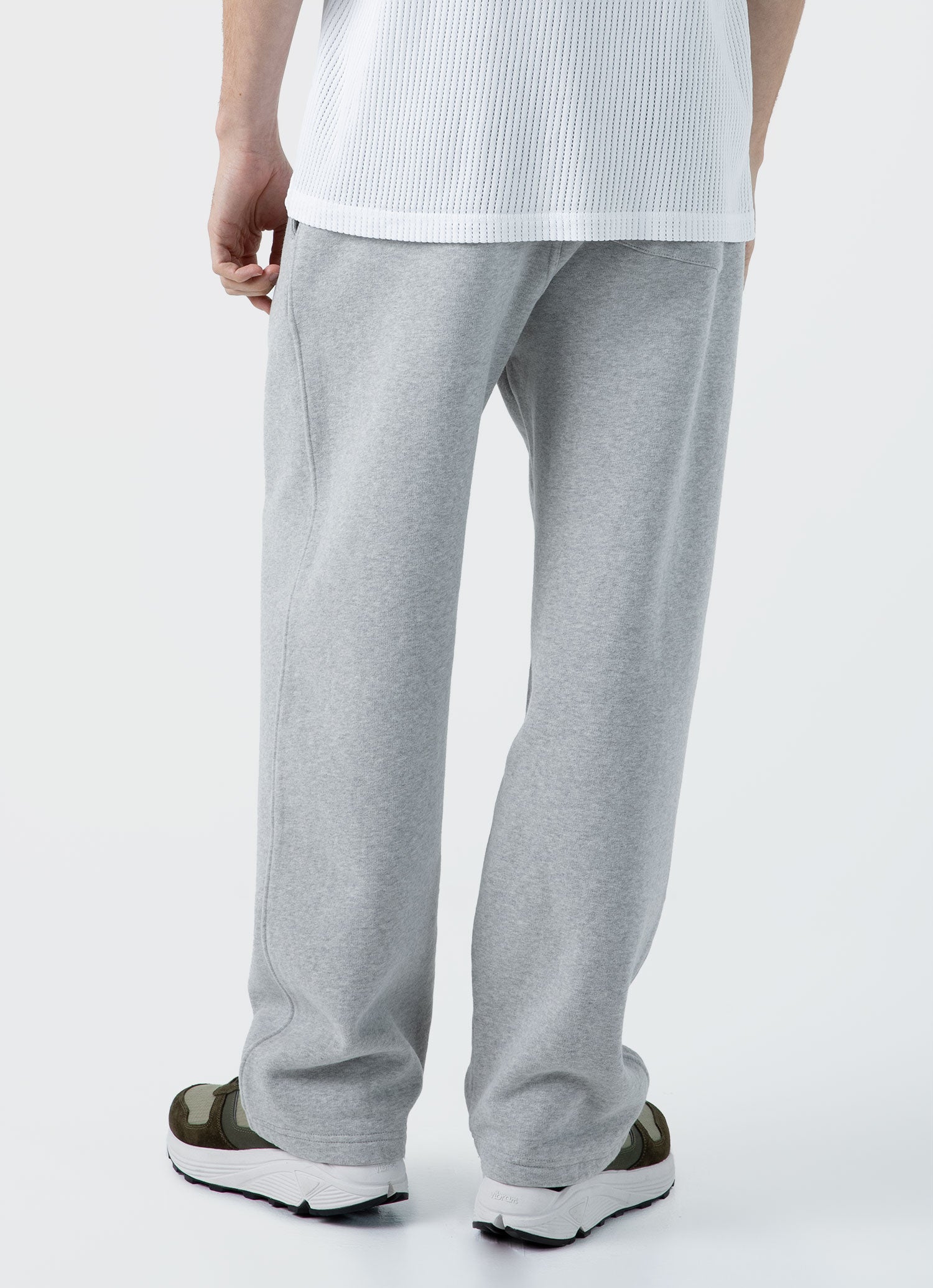 Men's Sunspel x Nigel Cabourn Sweatpant in Light Grey Melange