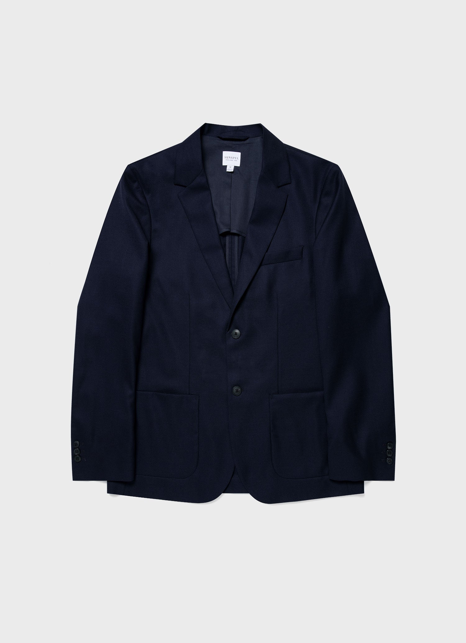 Men's Travel Wool Blazer in Navy