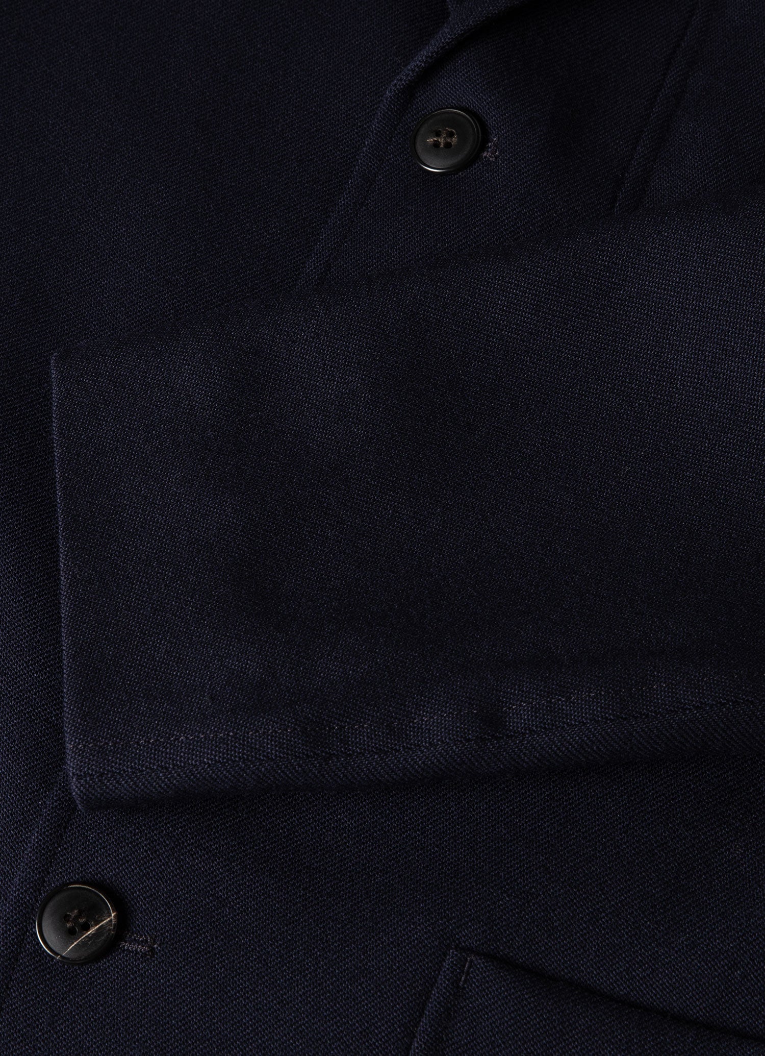 Men's Wool Twill Blazer in Dark Navy