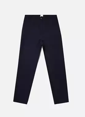 Men's Wool Twill Chore Trousers in Dark Navy