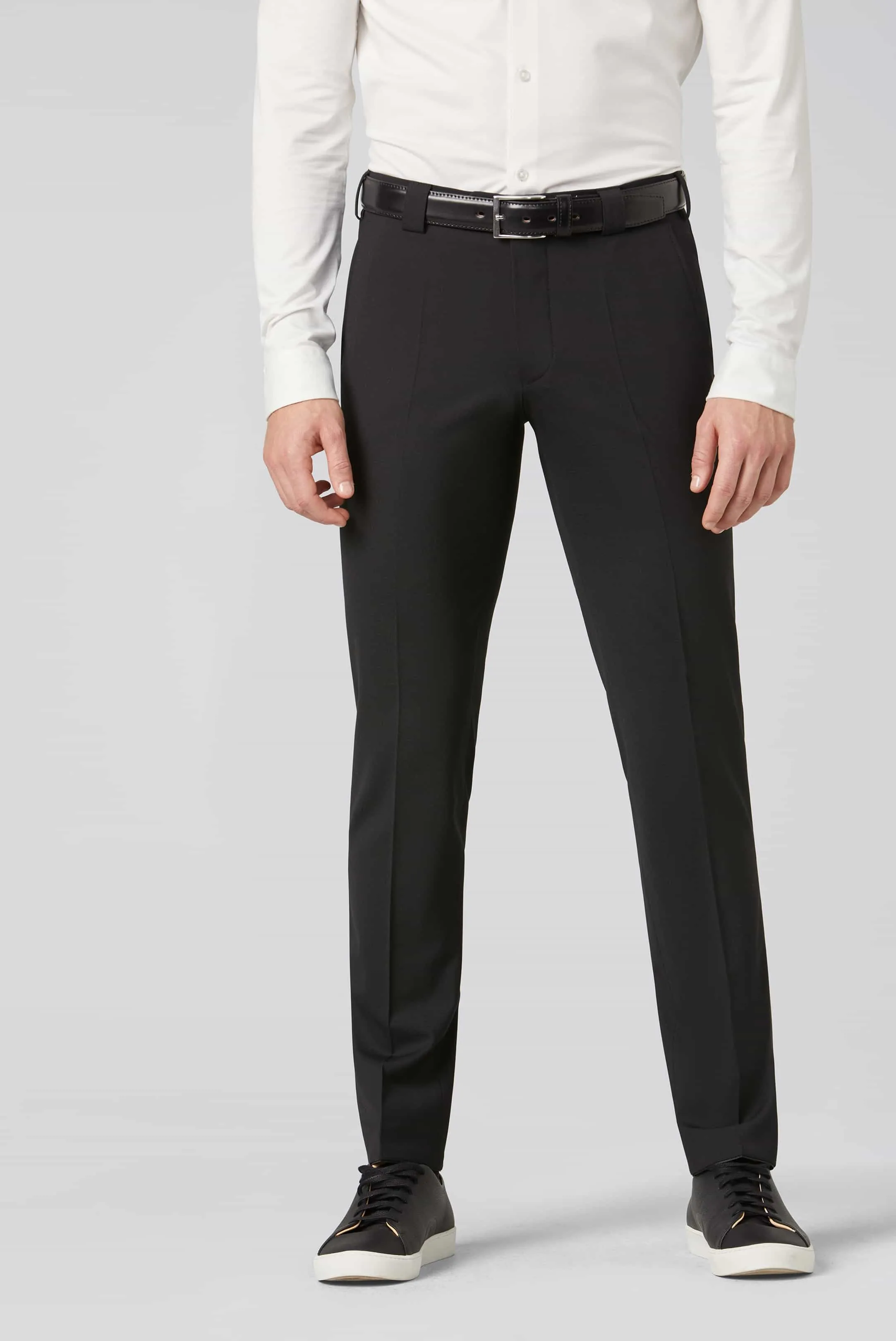 Meyer Roma Wash Wool Mix Trouser Black