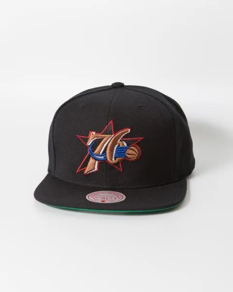 MITCHELL & NESS - Accessories - Philadelphia 76ERS 2.0 Snapback - Black