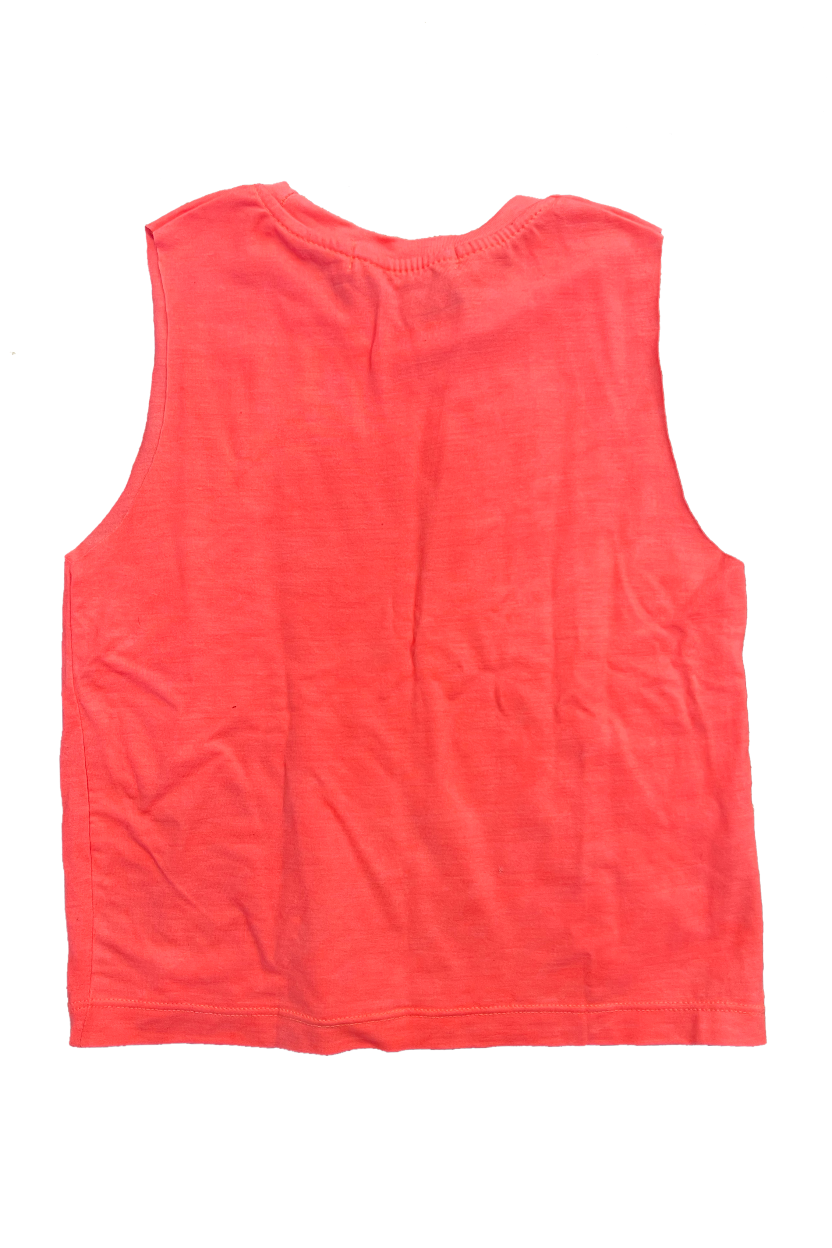 Neon Coral Boxy Tank