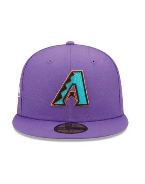 NEW ERA - Accessories - Arizona Diamondbacks Pop Sweat Fitted - Purple/Pink