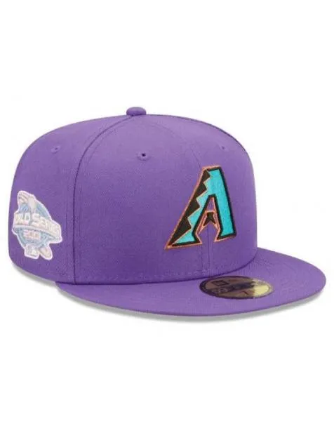 NEW ERA - Accessories - Arizona Diamondbacks Pop Sweat Fitted - Purple/Pink