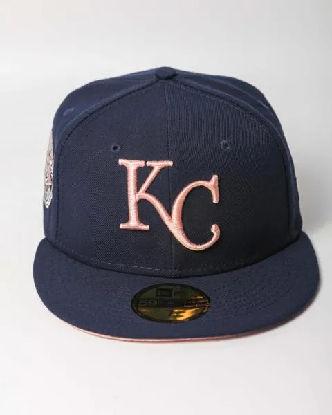 NEW ERA - Accessories - Kansas City Royals 1973 All Star Custom Fitted - Navy/Blush