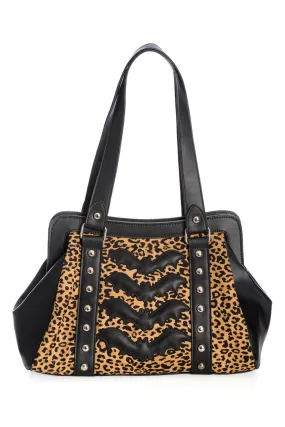 Night Wings Bat Leopard Bag