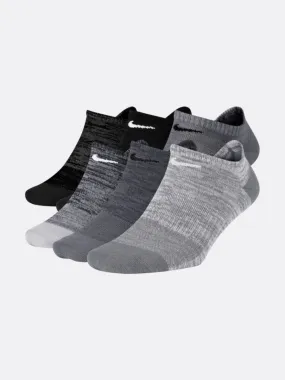 Nike - Accessories - Everyday Ankle Socks (6Pk) - Black/Grey