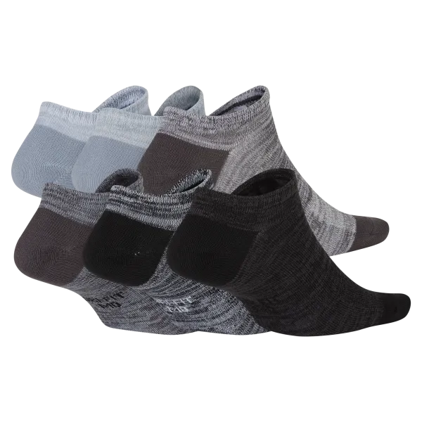 Nike - Accessories - Everyday Ankle Socks (6Pk) - Black/Grey