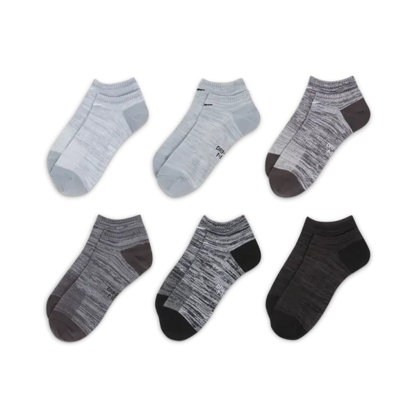 Nike - Accessories - Everyday Ankle Socks (6Pk) - Black/Grey