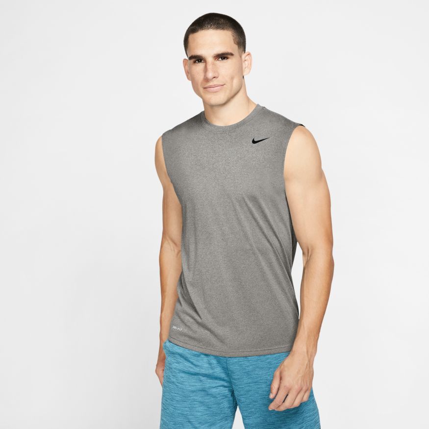 NIKE MEN'S DRI-FIT LEGEND TRAINING GREY SINGLET